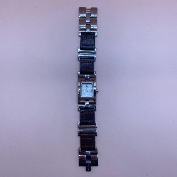 Fossil Watch F2 Womens Stainless Steel Analog Brown Leather Wristwatch ES1855 - Picture 8 of 8